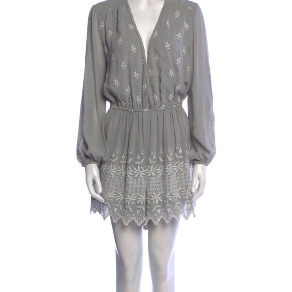 Love Shack Fancy Embroidered Romper